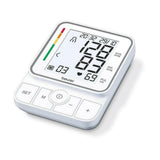 Beurer BM51 volautomatische bloeddrukmeter wit met bedieningsknoppen en display