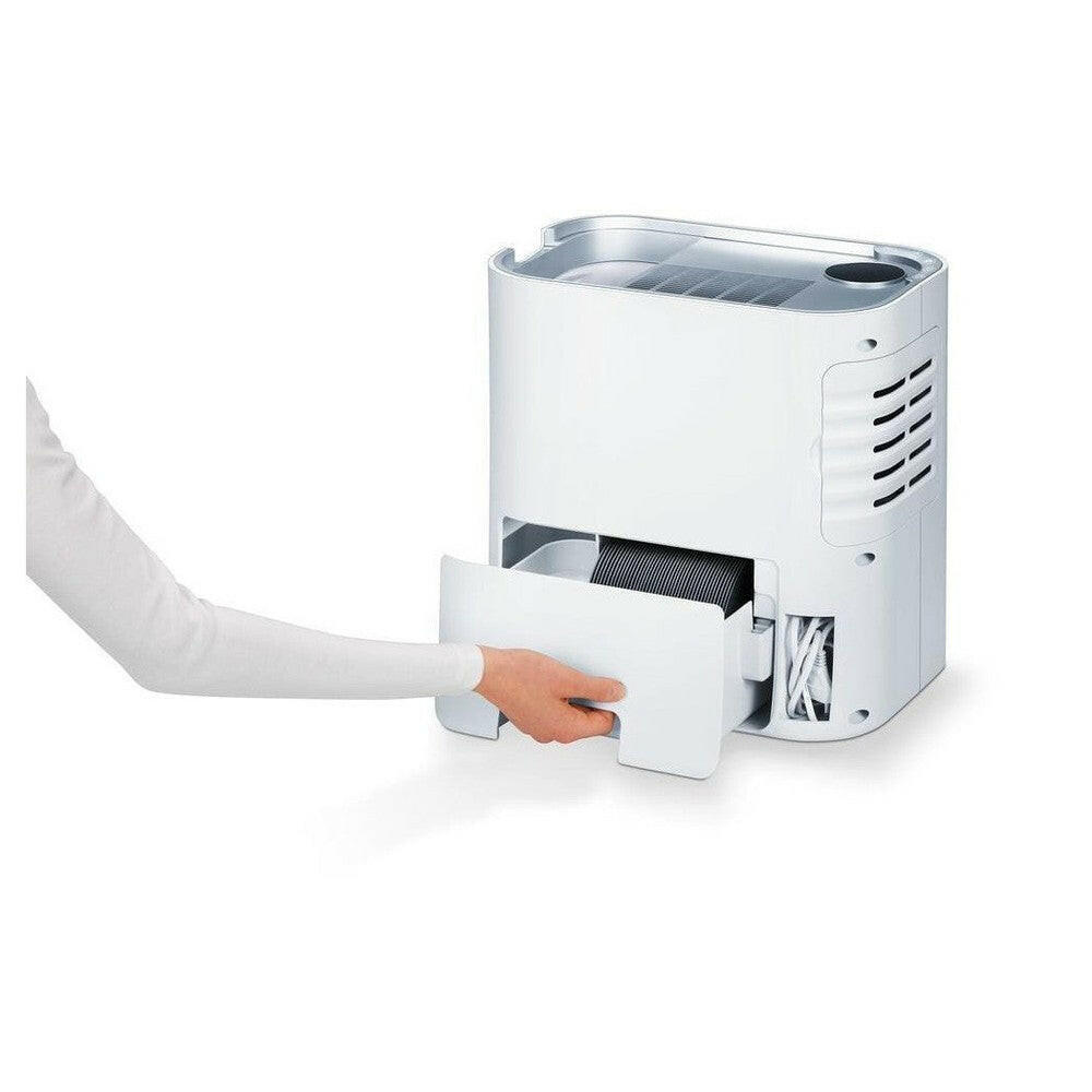 Beurer LR330 onderlade met donker cilindrisch filter en zijventilatieopeningen