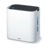 Beurer LR330 witte 2-in-1 luchtreiniger met digitale display en waterpeilmarkeringen