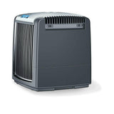 Beurer LW230 luchtwasser voorkant met blauw digitaal display en ventilator iconen