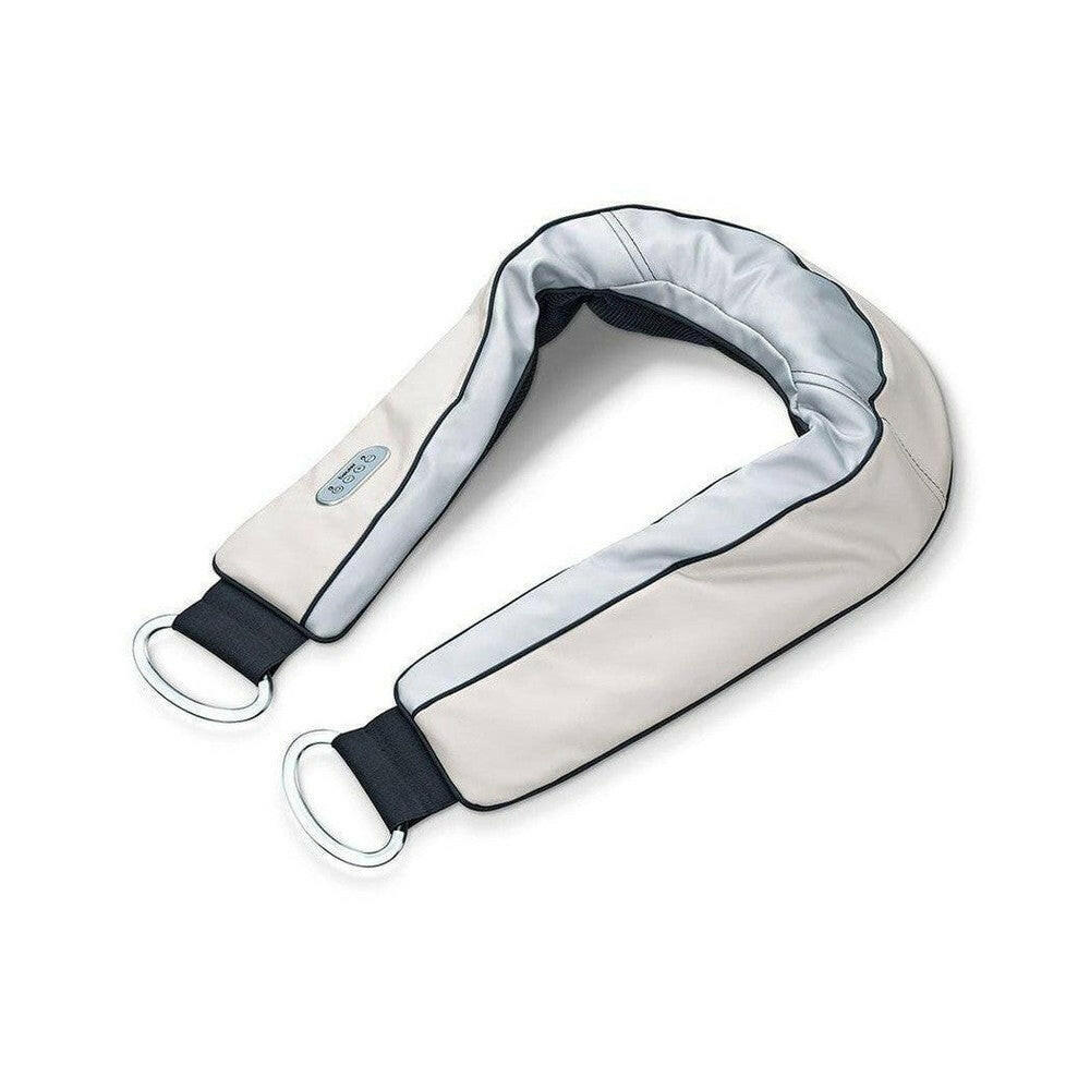 Beige Beurer MG150 massagekussen voor nek en schouders met U-vormig ergonomisch ontwerp