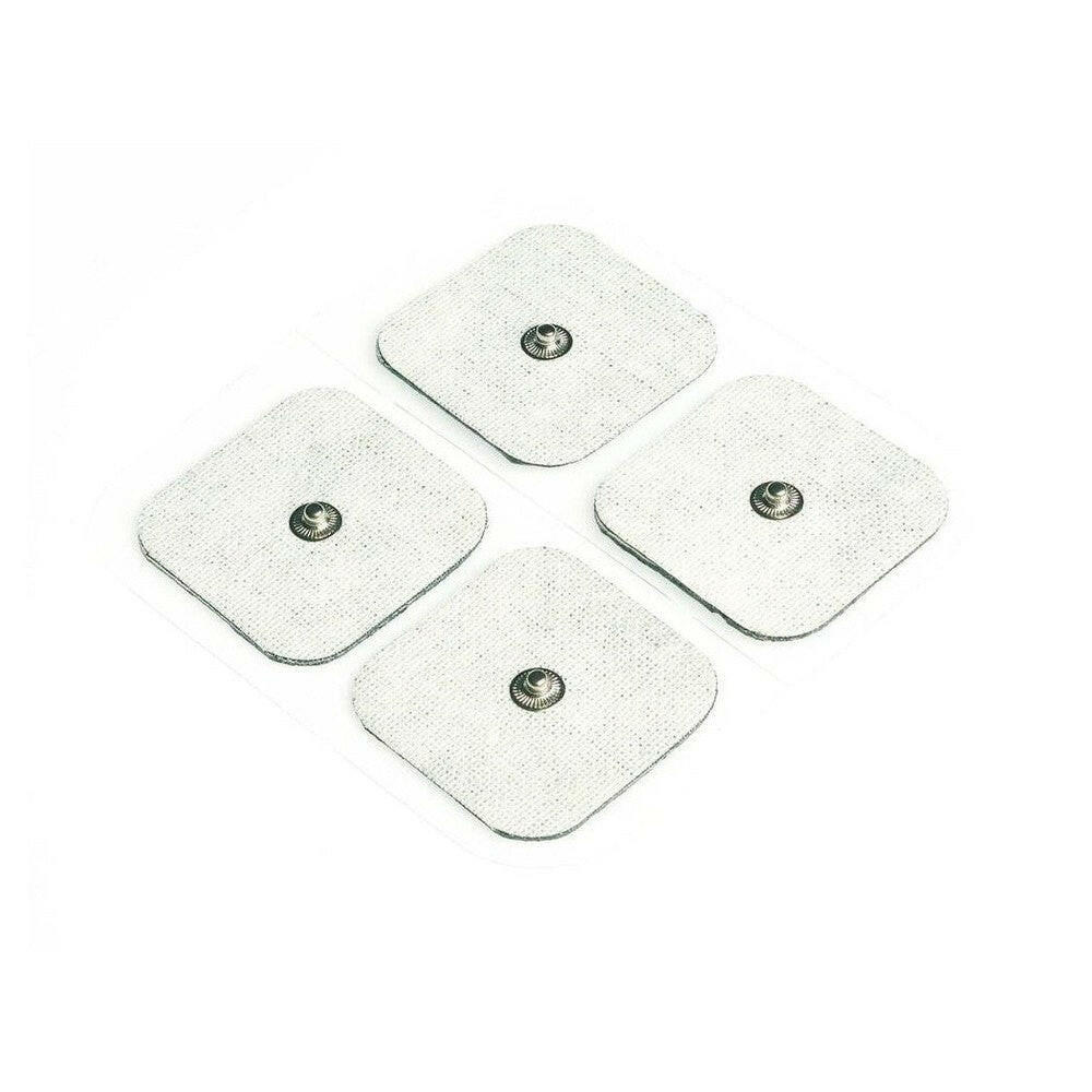 Beurer TENS elektroden 45x45 mm set van 8, vierkante zelfklevende pads met metalen contactpunt