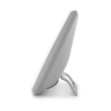 Beurer TL45 zijprofiel van slanke witte daglichtlamp met gebogen voet