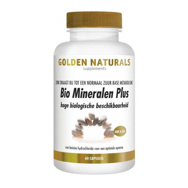Golden Naturals Bio Mineralen Plus 60 veganistische capsules - GOL64713-Shopvoorgezondheid