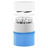 Gedemonteerde Blueair Blue Pure 411 filterlaag en behuizing
