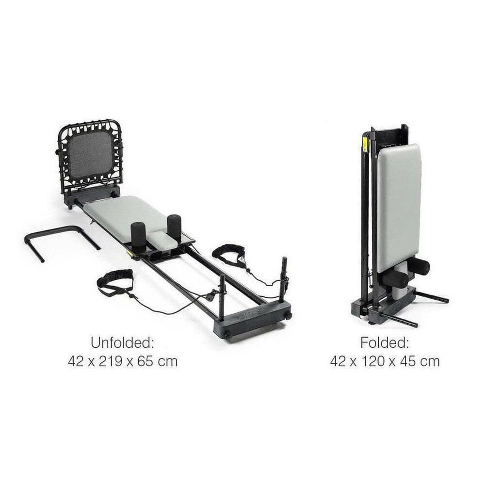 Opvouwbare Bodi-Tek Aeropilates 435 pilatesbank afmetingen en opslag