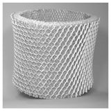 Close-up wit Boneco bevochtigingsfilter met hexagonaal plastic netwerkpatroon