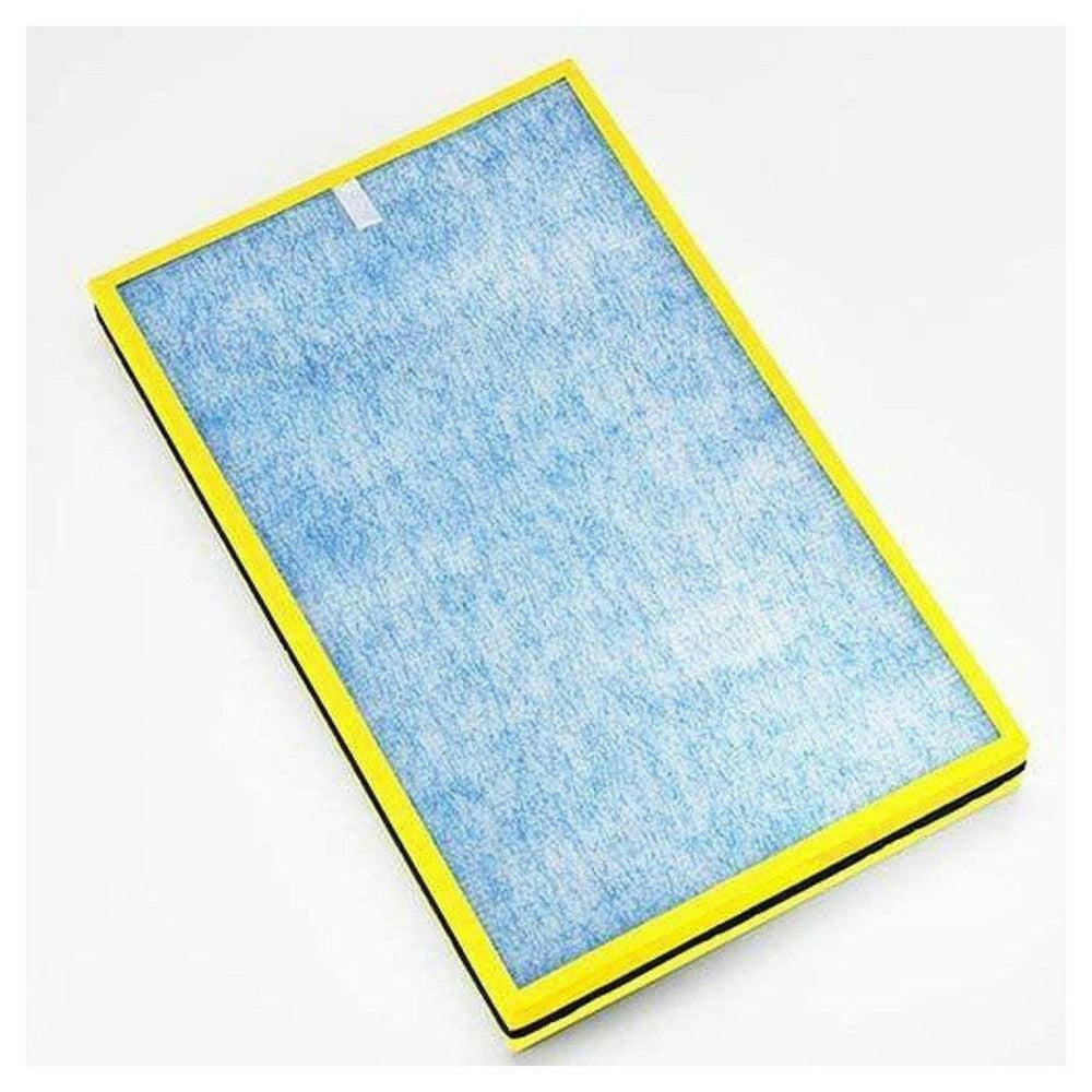 Boneco A401 allergiefilter met gele rand en blauwe viltlaag