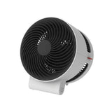 Zijzicht witte Boneco F100 ventilator met zwarte bladen