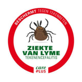 Label Care Plus anti-tekenbeschermt tegen ziekte van Lyme en tickencefalitis