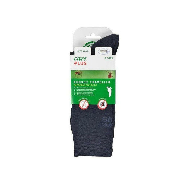 Care Plus Bugsox Traveller anti-insectensokken - anti-insectensokken 2pack verpakking zwart - CAR36489 - Shopvoorgezondheid