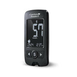 CareSens N Premier glucosemeter close-up met strip-invoeropening en bedieningsknoppen