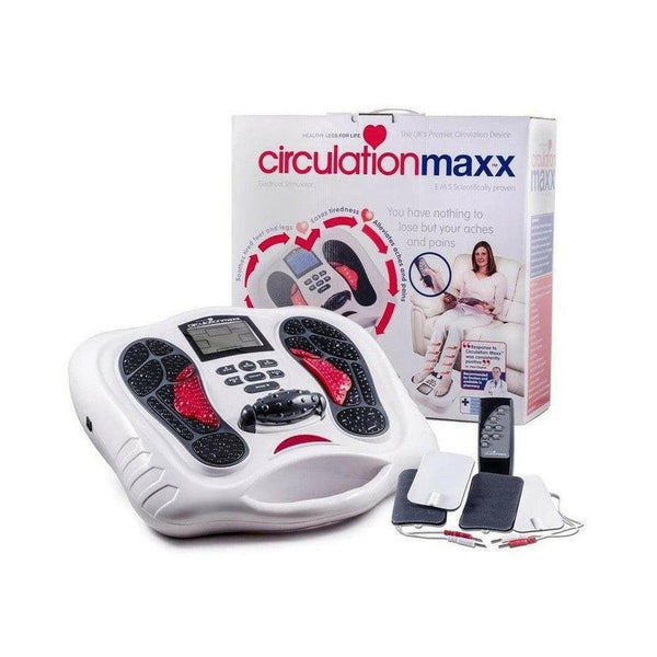 Circulation Maxx elektrische spierstimulator - elektrische spierstimulator verpakking en inhoud - eCIR28568 - Shopvoorgezondheid