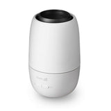 zijkant witte aroma diffuser Clean Air Optima met drie bedieningsknoppen en matte afwerking