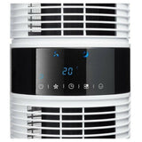 Close-up Clean Air Optima bedieningspaneel met temperatuur en slaapmodus