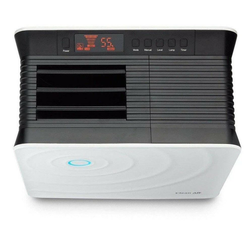 Clean Air Optima CA-803 luchtwasser bovenaanzicht LED-display en knoppen