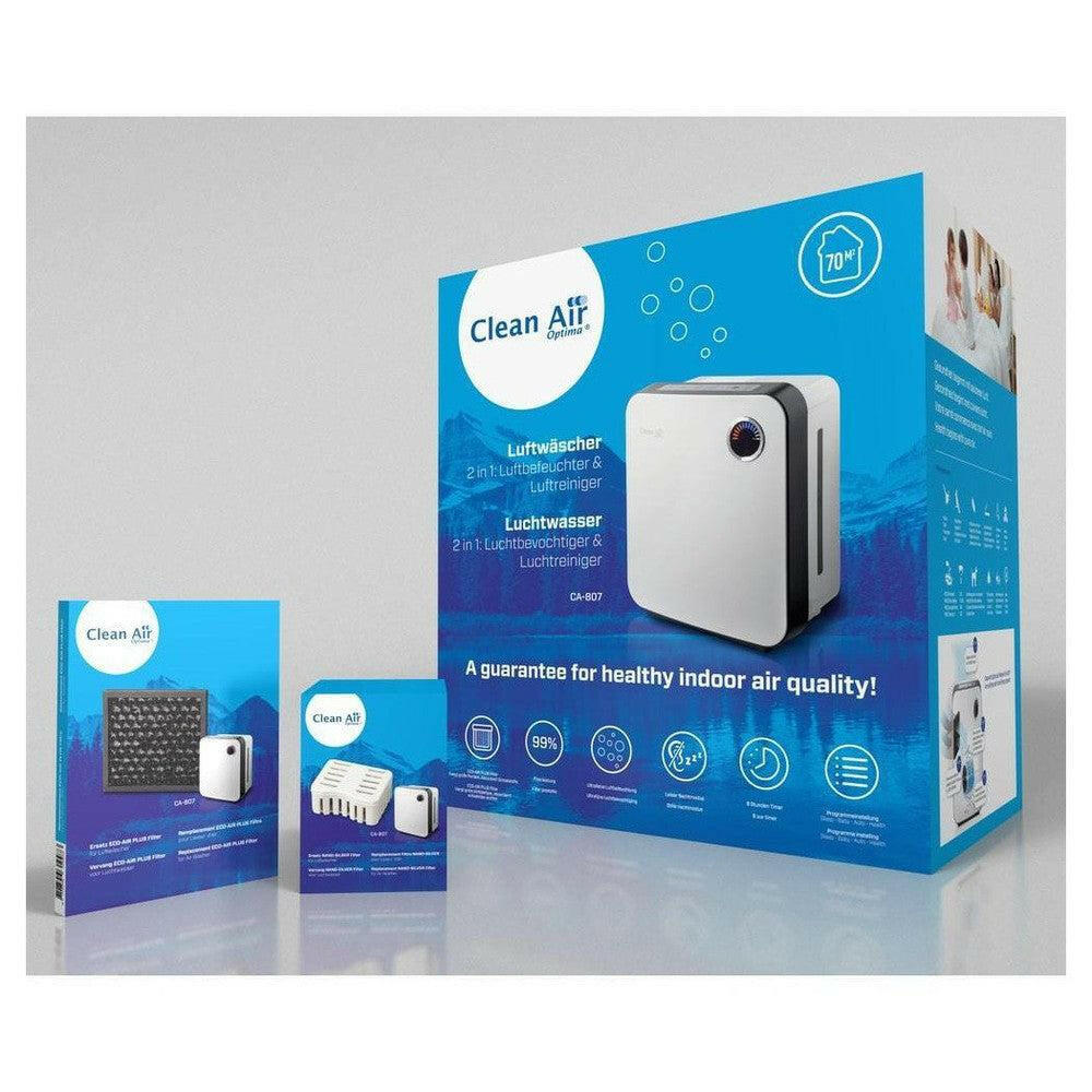 Clean Air Optima CA-807 luchtwasser verpakking met accessoires en filters