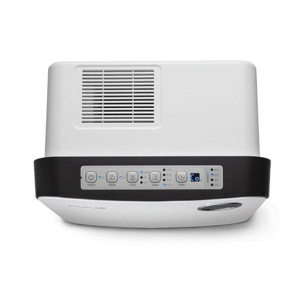 Clean Air Optima CA-807 luchtwasser achterkant met bedieningspaneel en display