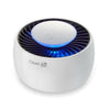 Witte ronde Clean Air Optima MC-02 insectenvanger met blauwe LED-verlichting