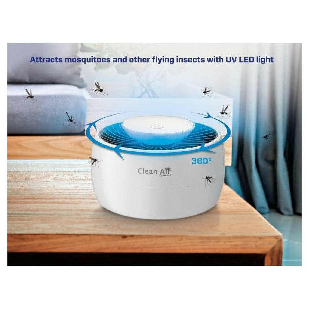 Clean Air Optima MC-02 muggenvanger met 360° UV-LED licht en stil gebruik