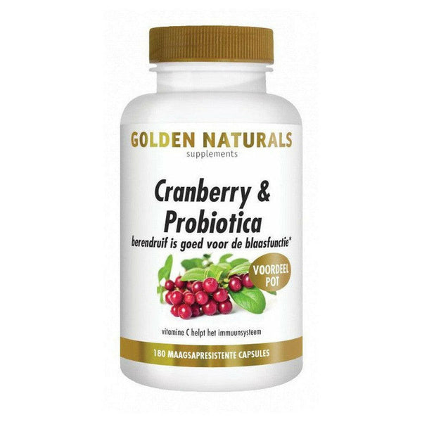 Golden Naturals Cranberry & Probiotica - GOL64715-Shopvoorgezondheid