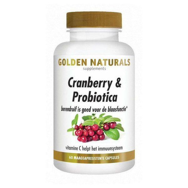 Golden Naturals Cranberry & Probiotica - GOL64704-Shopvoorgezondheid