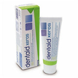 Dentaid Xeros tandpasta 75 ml voor droge mond met zalmformule en verpakking
