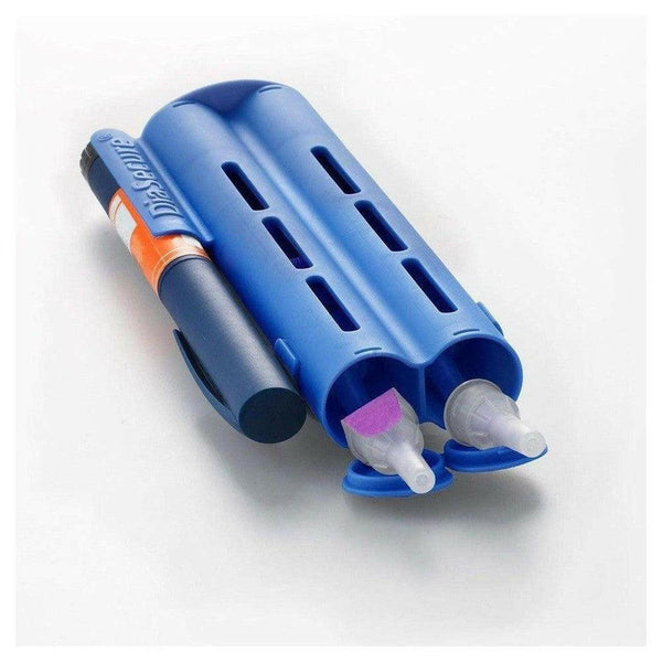 DiaSecure 4-in-1 diabetes management reis systeem (blauw) - FRI81003-Shopvoorgezondheid