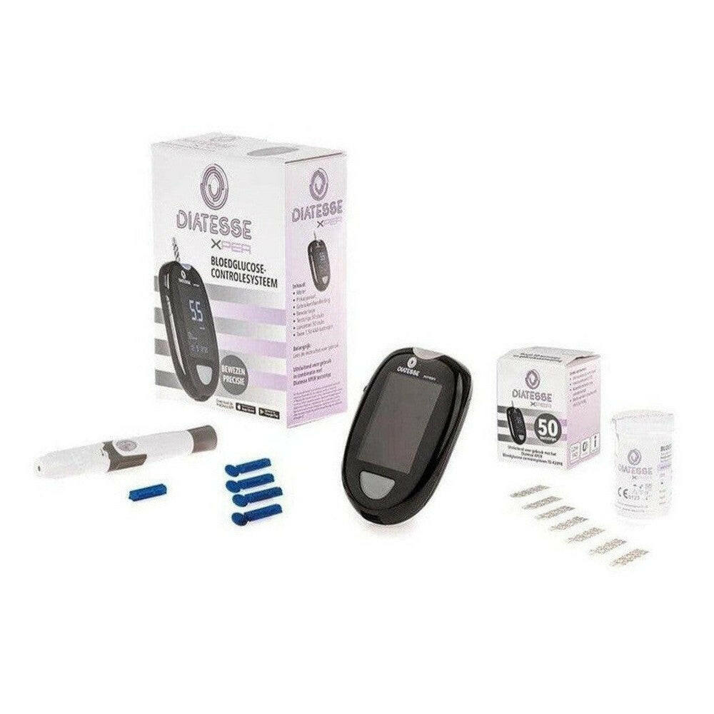 Diatesse XPER glucosemeter startpakket met prikpen, lancetten en teststrips