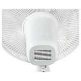 Achterkant witte Domo DO8149 ventilatorkap met aromapadopening en bedieningsknoppen