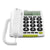 Doro PhoneEasy 312cs witte vaste telefoon met luidsprekerknop en grote cijfers
