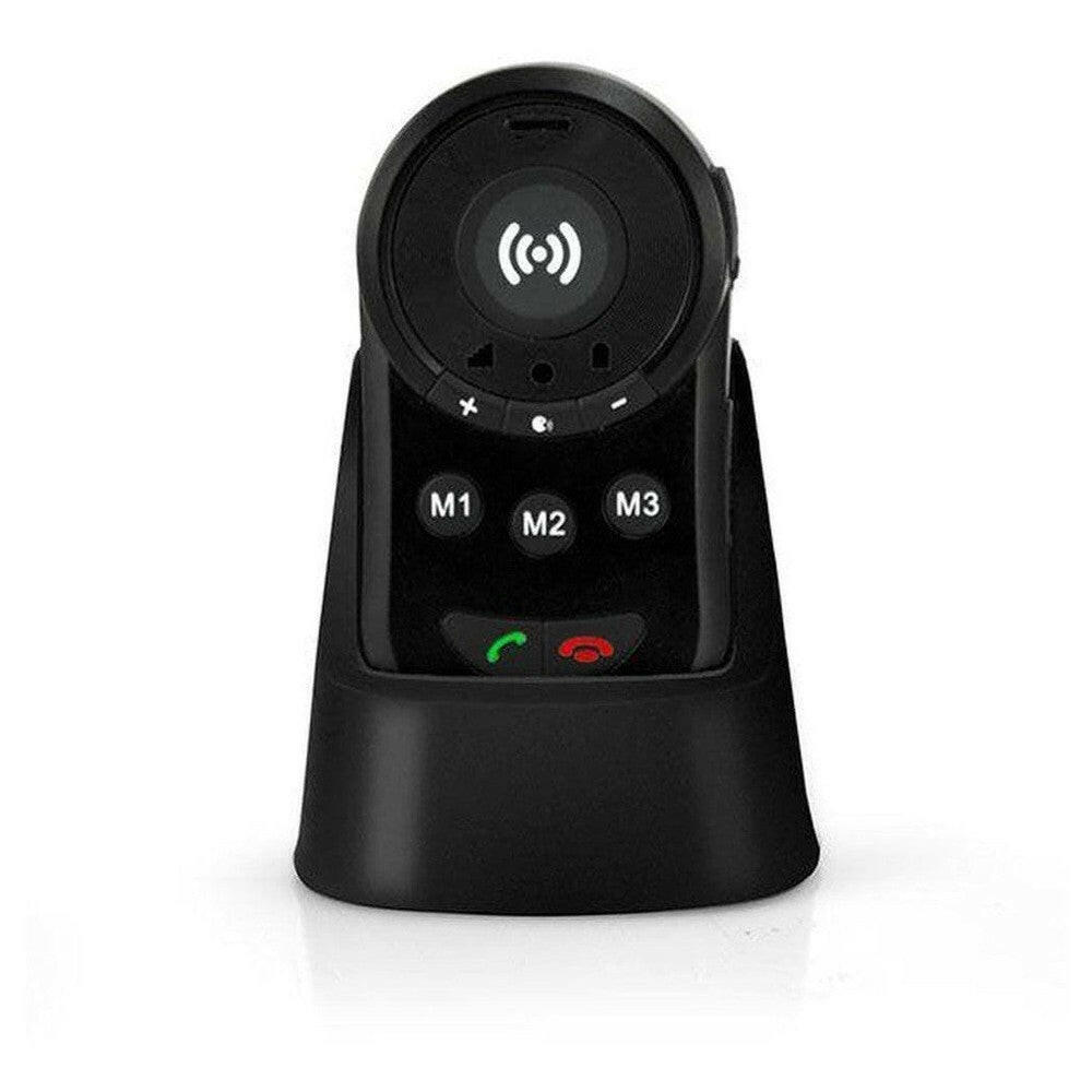 Fysic FXA-100 zwarte draadloze alarmknop met M1-M3 knoppen en SOS functie
