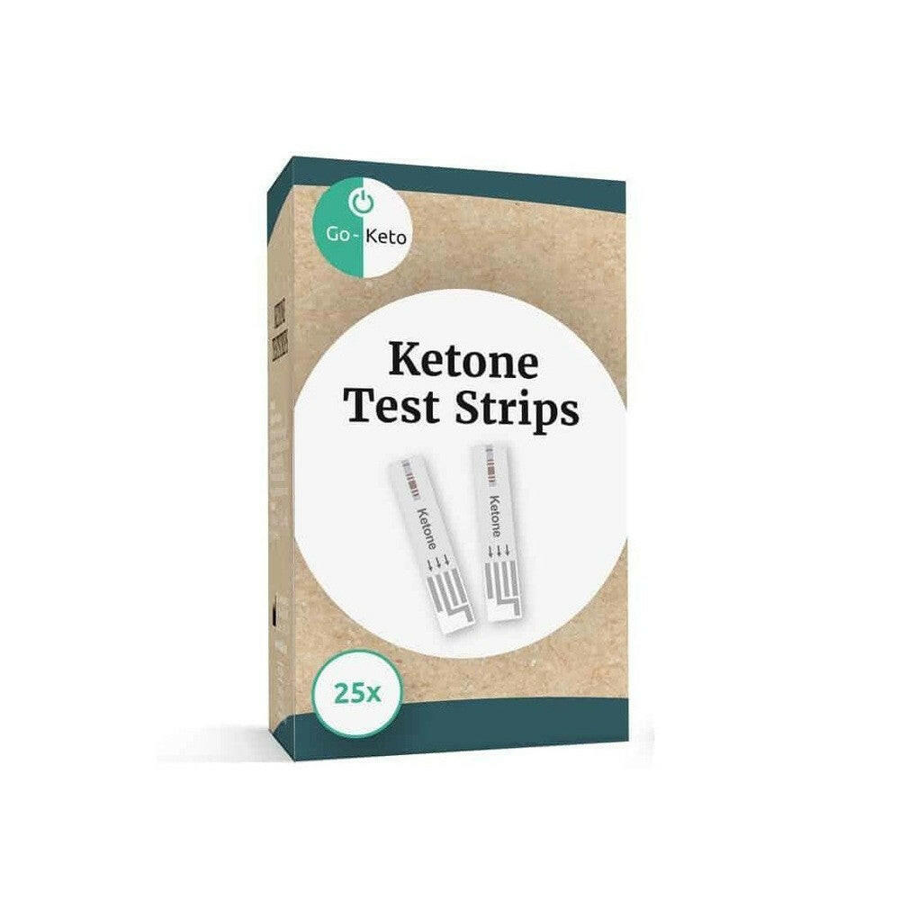 Go-Keto ketonen teststrips voorzijde verpakking 25 stuks
