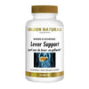 Golden Naturals Lever Support 60 vegan tabletten in witte fles met gouden dop voor leverondersteuning en spijsvertering