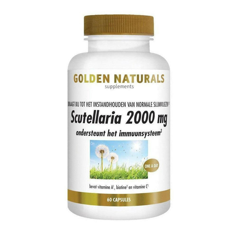 Golden Naturals Scutellaria 2000 mg capsules fles met 60 stuks voor immuunondersteuning