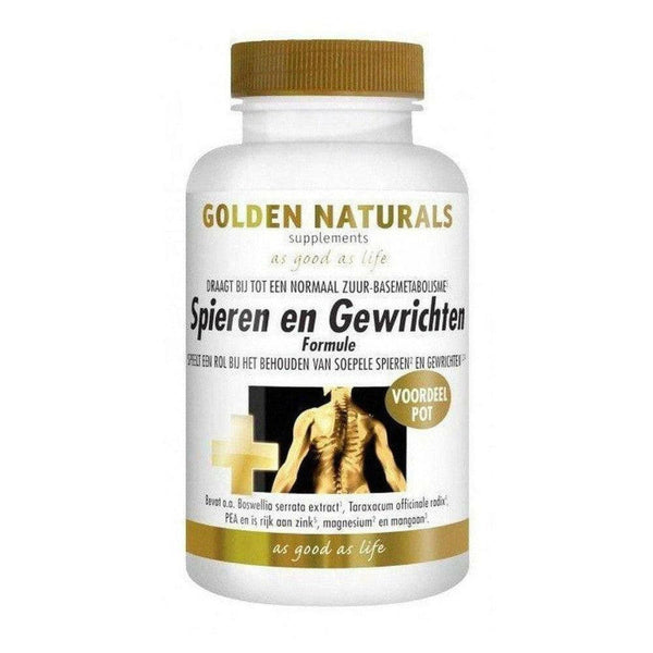 Golden Naturals Spieren en Gewrichten Formule capsules (180) - GOL64867-Shopvoorgezondheid