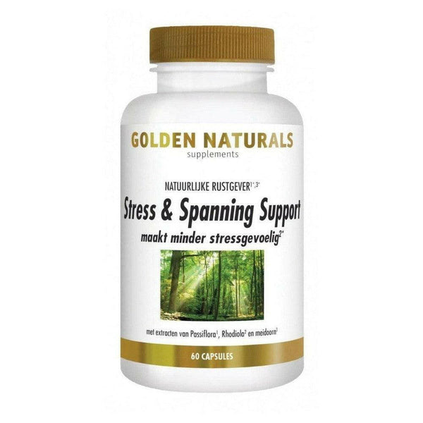 Golden Naturals Stress & Spanning Support - 60 capsules - GOL64789-Shopvoorgezondheid