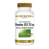 Golden Naturals Vitamine D3 25 mcg 120 softgel capsules voor immuunsysteem en botaanmaak