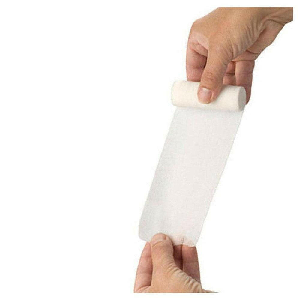 Wit elastisch fixatiewindsel netvormige textuur voor gewrichten