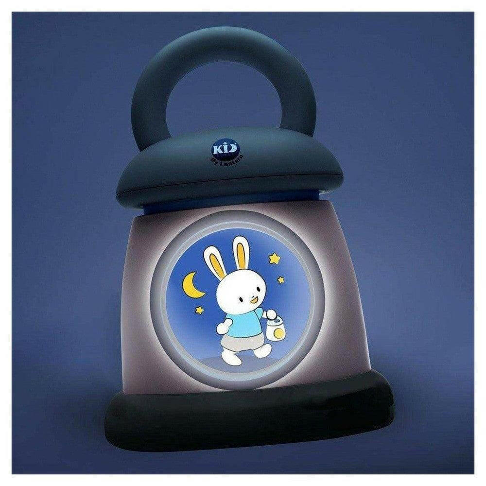 Kid'Sleep draagbare lantaarn nachtlampje grijs met verlichte voorkant en handvat
