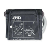 AND A&D Medical bloeddrukmeter manchet maat S donkergrijs label met instructies