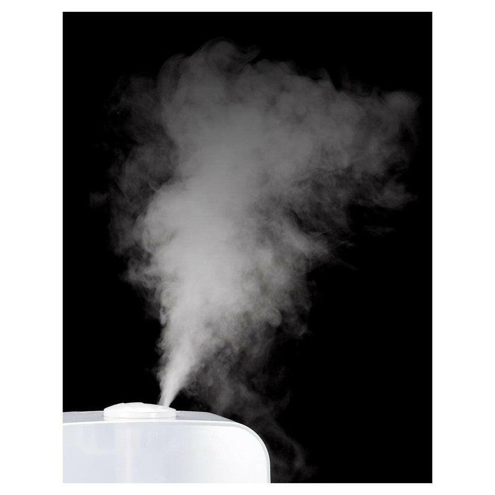 Witte mist van Lanaform Breva ultrasone luchtbevochtiger in actie