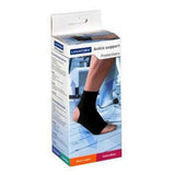 Verpakking Lanaform Ankle support Pro protections met blauwe en oranje accenten