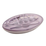 Lanaform Star Kit manicure- en pedicureset paars-wit opbergdoosje met borstels en schuurkoppen