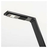 Zwarte LED-lampkop met zichtbare LED-chips en koellichaam