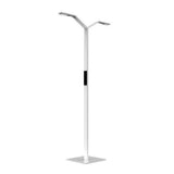Witte Luctra Linear Floor Twin vloerlamp met bedieningspaneel