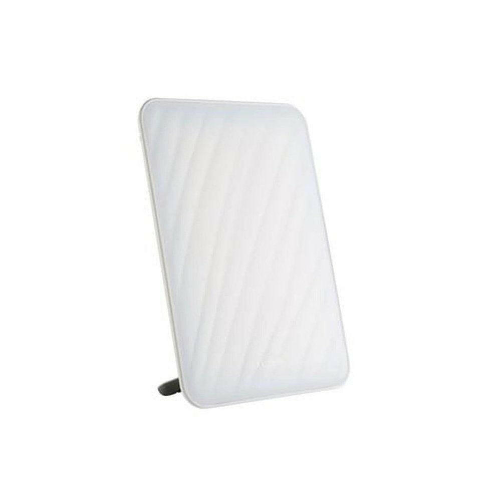 Witte lichttherapielamp met diagonale textuur
