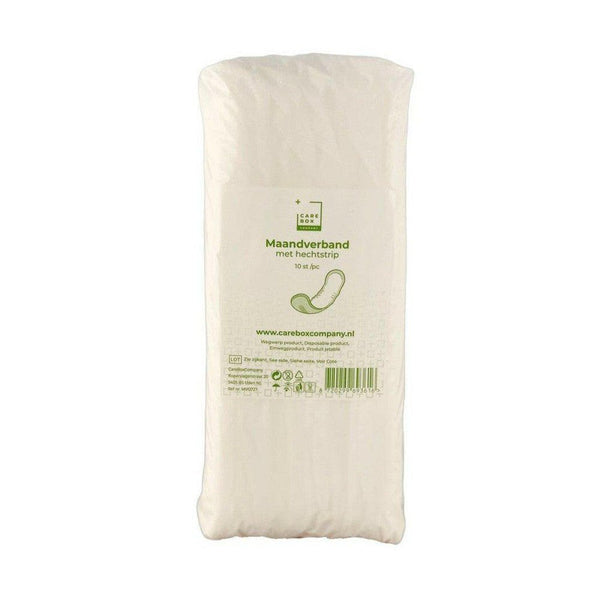 CareBoxCompany Maandverband met hechtstrip 27 x 7 (10 stuks) - CBCMV0727-Shopvoorgezondheid