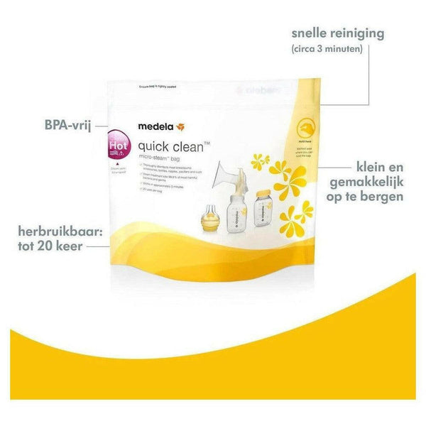 Medela Quick Clean magnetronzakken (5) - MLA0080040-Shopvoorgezondheid