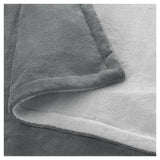 Medisana HB 675 knuffelwarmtedeken XXL donkergrijs zachte gebreide textuur close-up